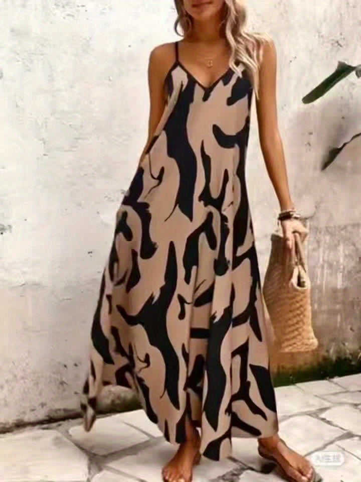 Millicent | Animal Print Cami Maxi Dress