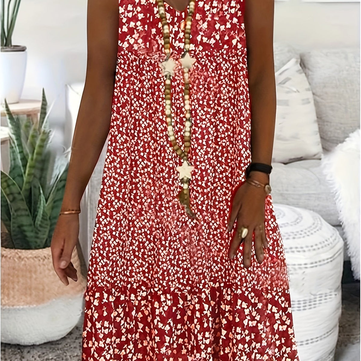 Fiona | Leopard Print Tiered Midi Dress