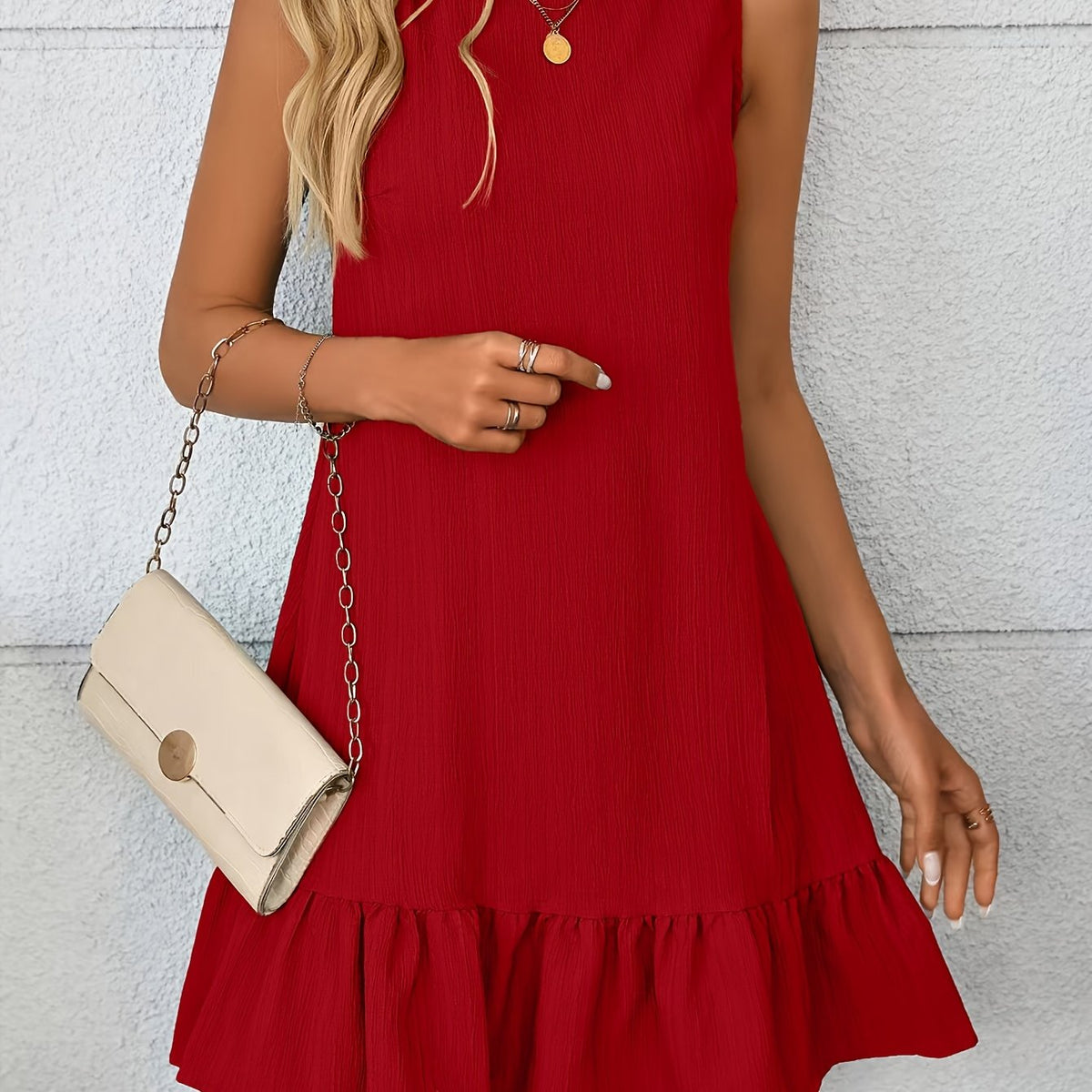 Genevieve | Mint Green Tiered Midi Dress