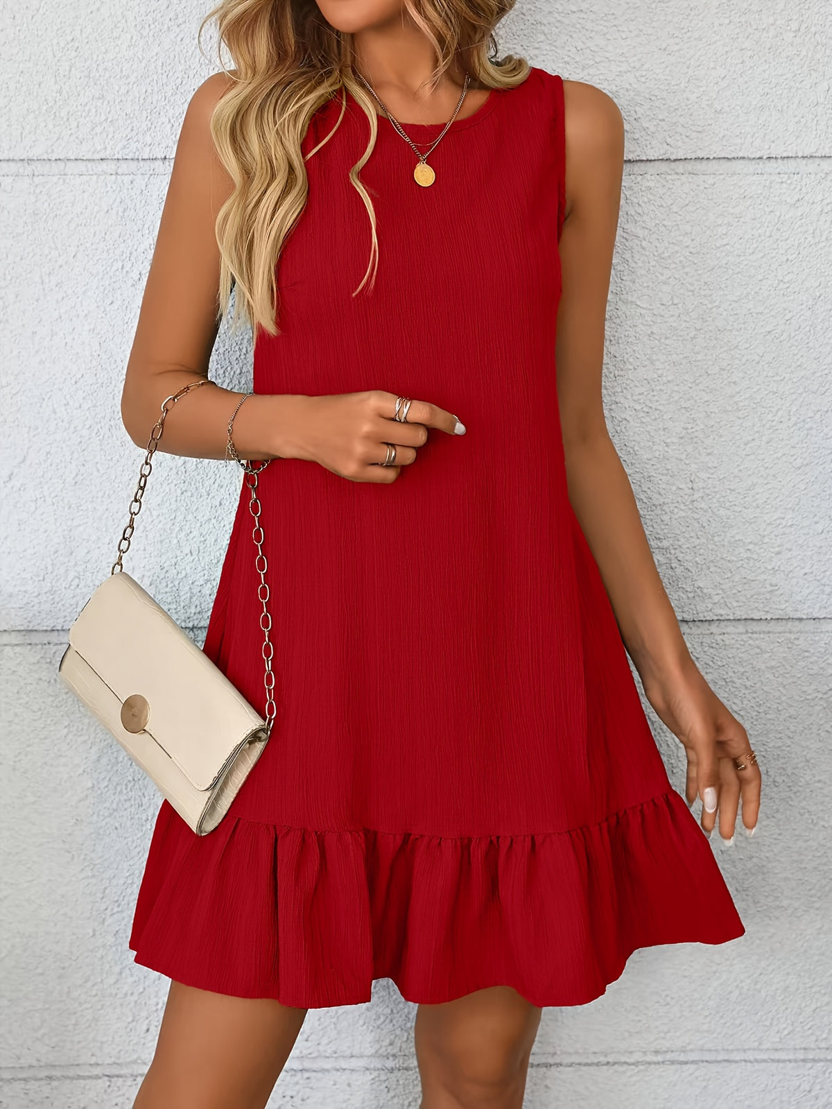 Genevieve | Mint Green Tiered Midi Dress