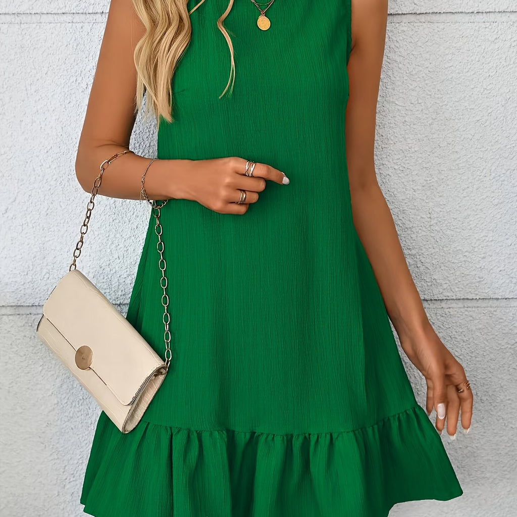Genevieve | Mint Green Tiered Midi Dress
