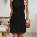 Estelle | Black Lace Mini Dress