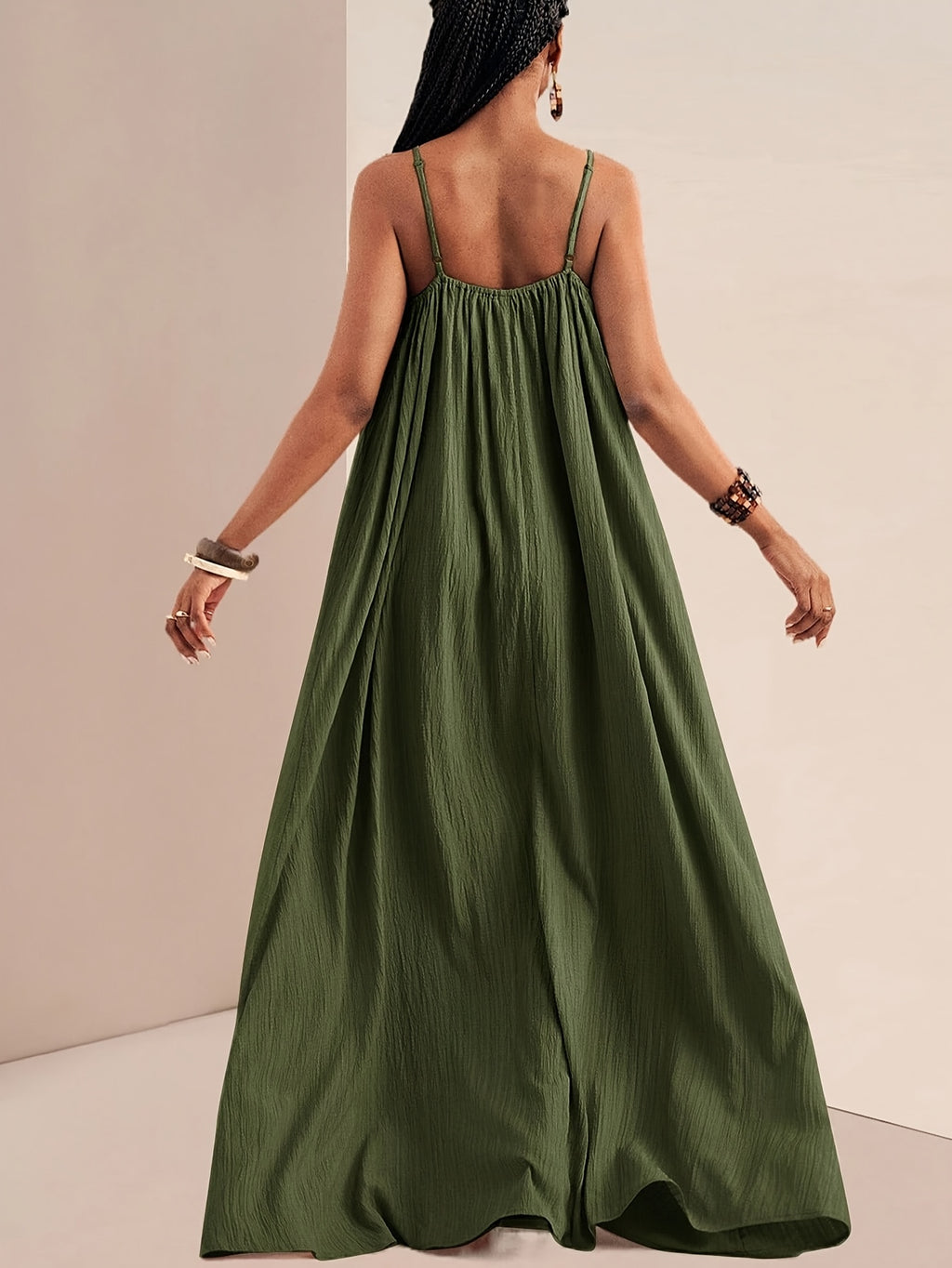 Matilda | Green Cami Maxi Dress