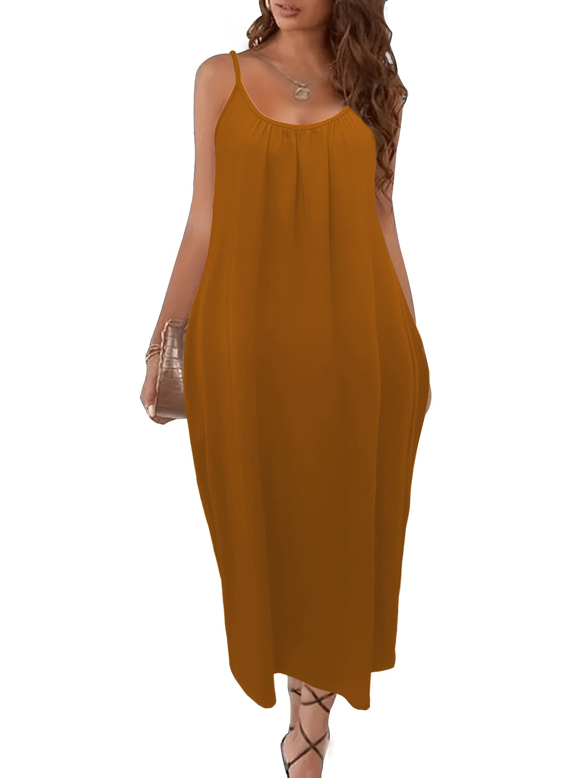 Ophelia | Olive Cami Maxi Dress