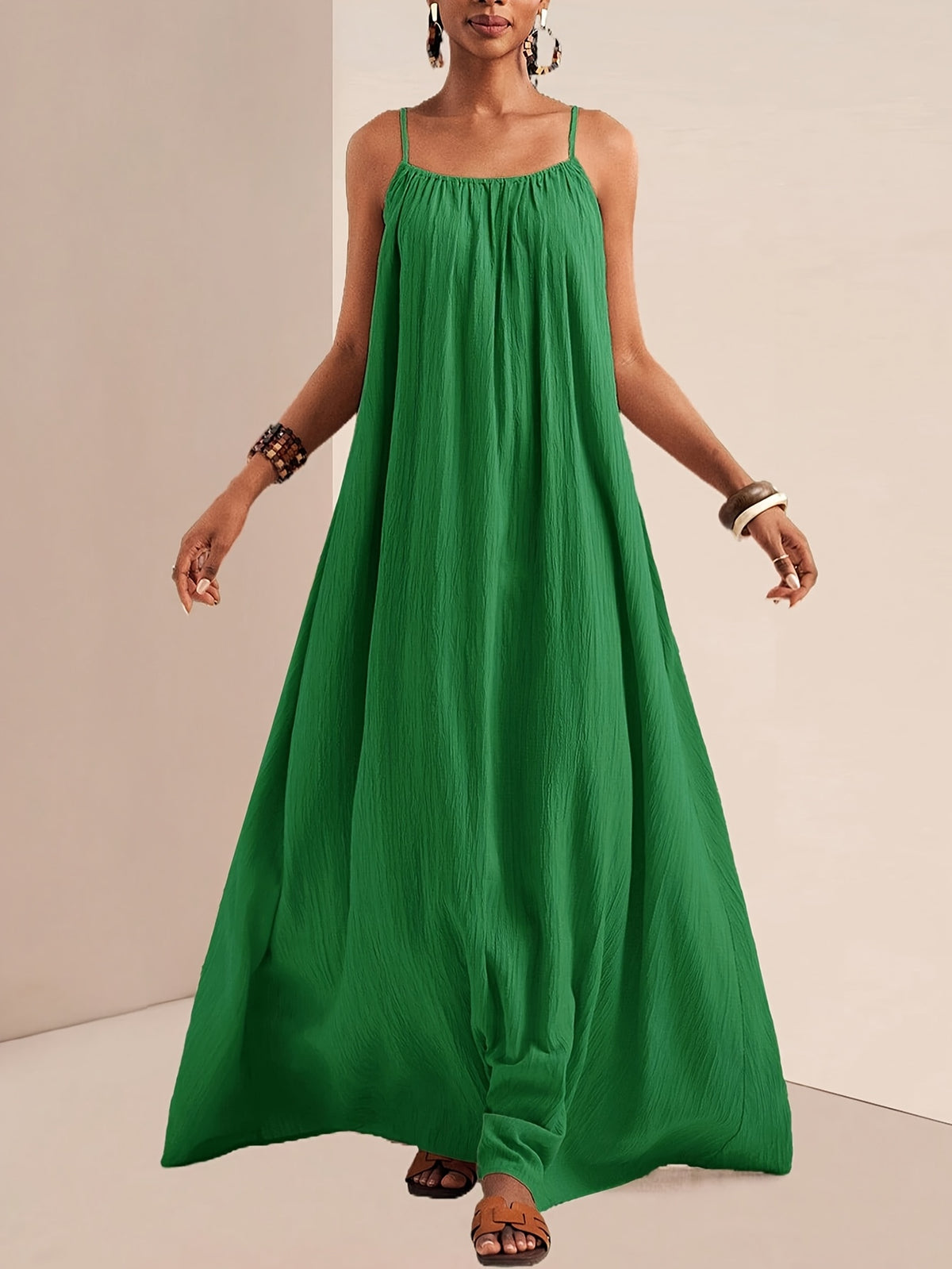 Matilda | Green Cami Maxi Dress