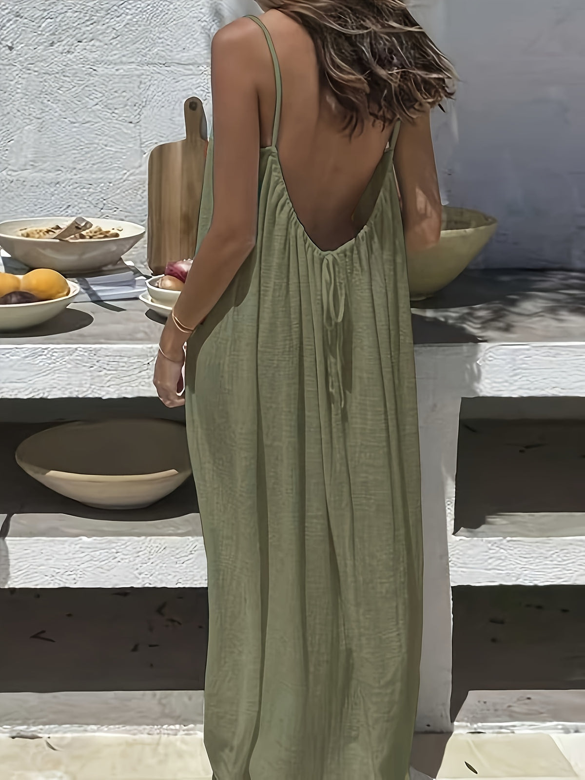 Marigold | Taupe Halter Maxi Dress