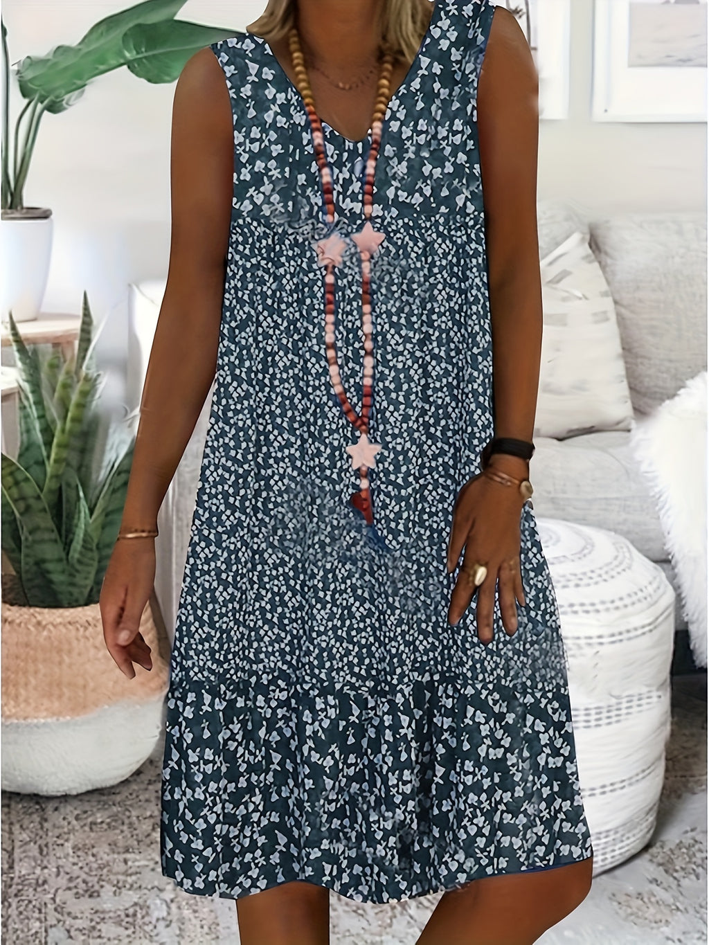 Fiona | Leopard Print Tiered Midi Dress
