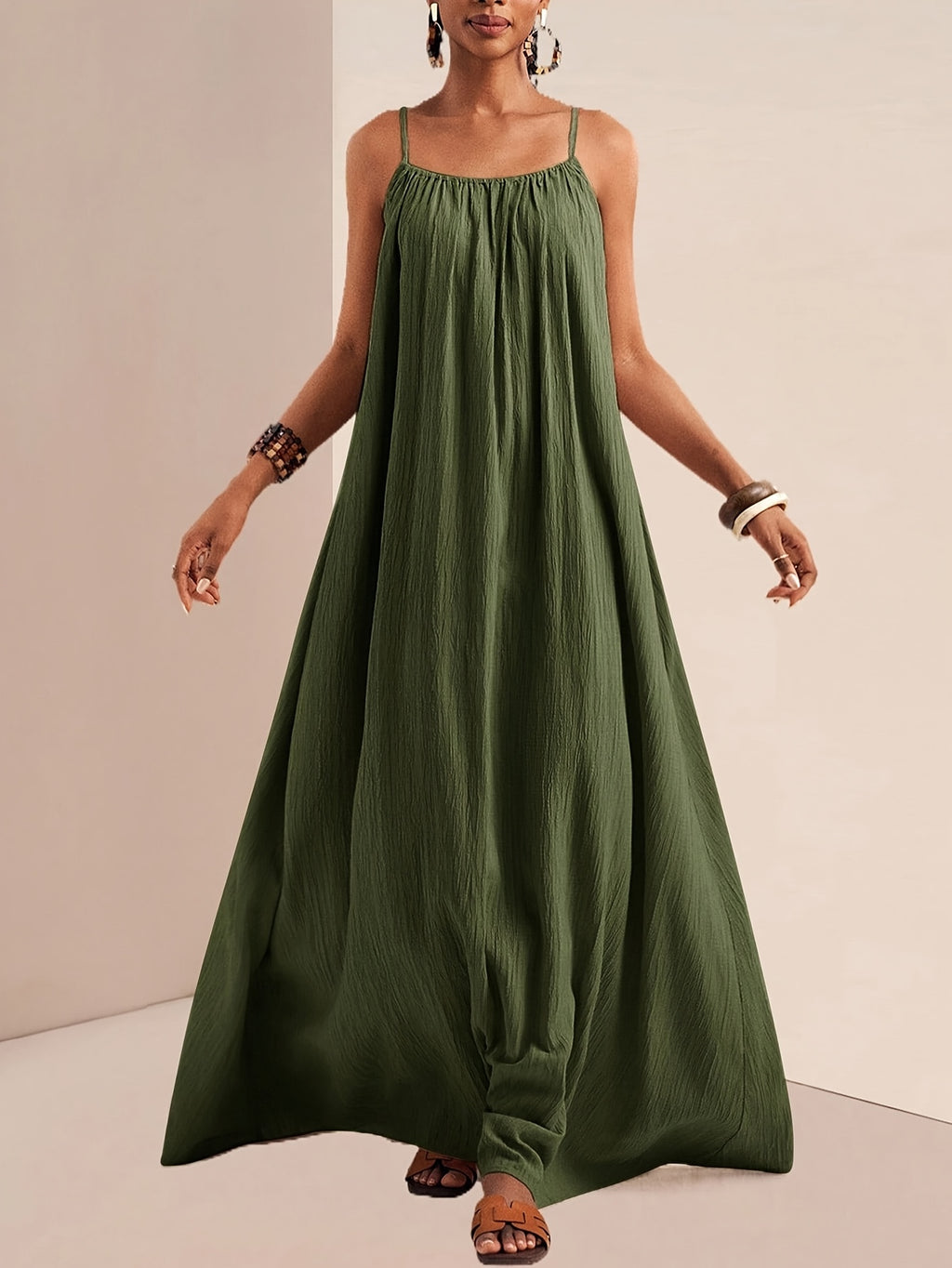 Matilda | Green Cami Maxi Dress