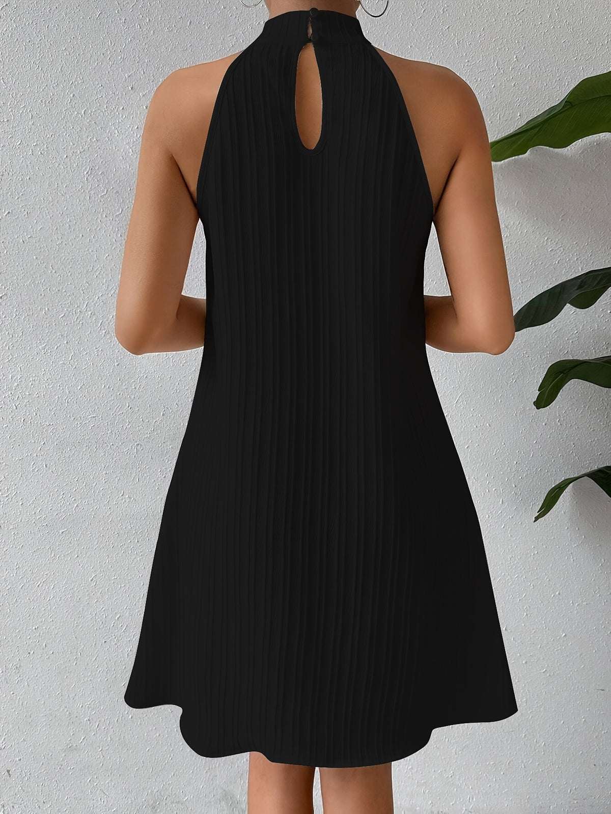 Rosamund | Sage Halter Mini Dress