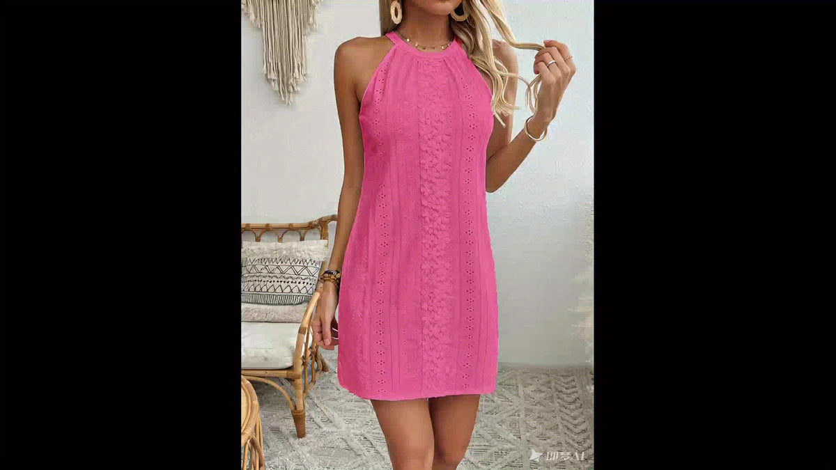 Estelle | Black Lace Mini Dress