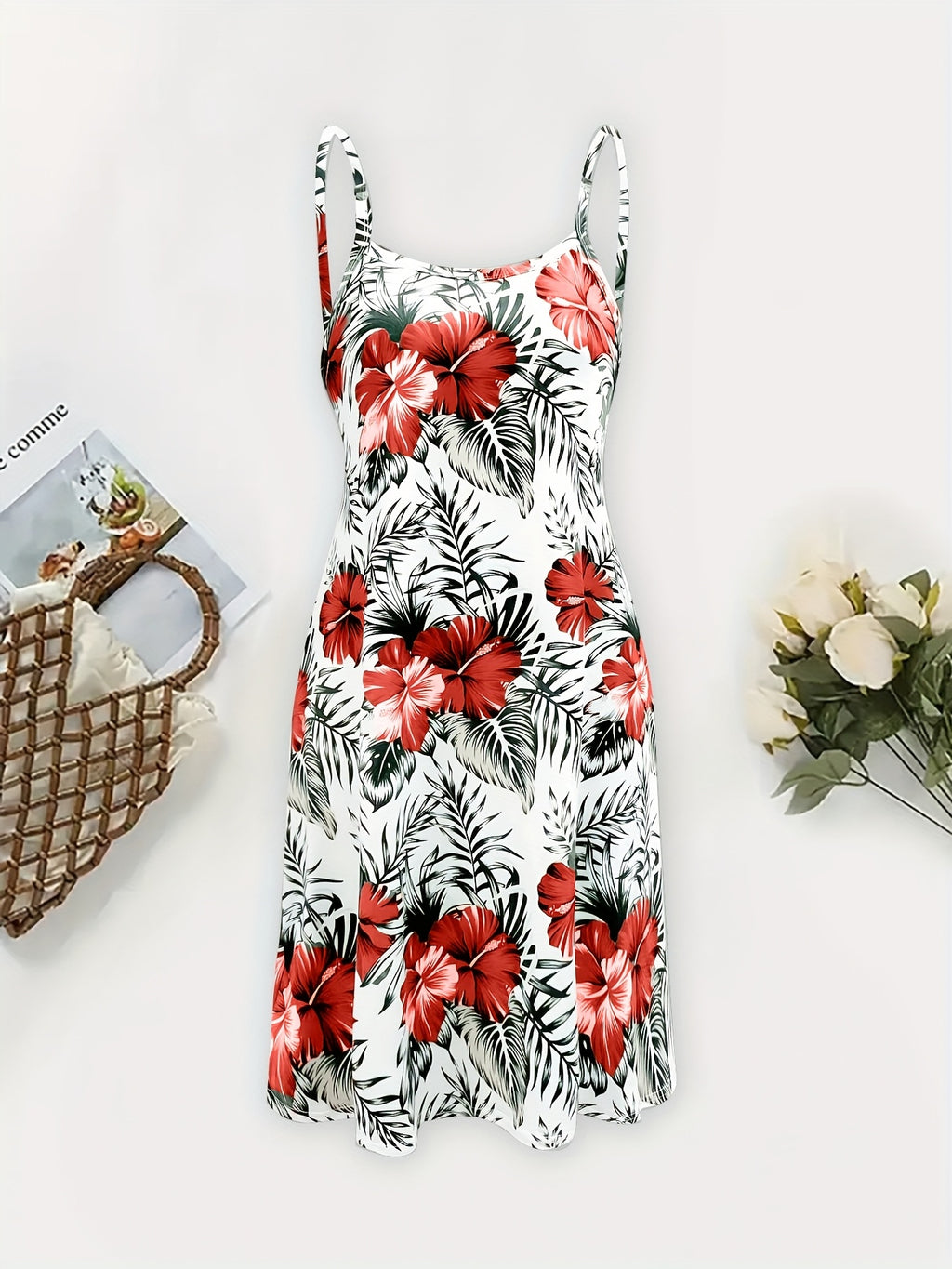 Magnolia | White Floral Print Mini Dress