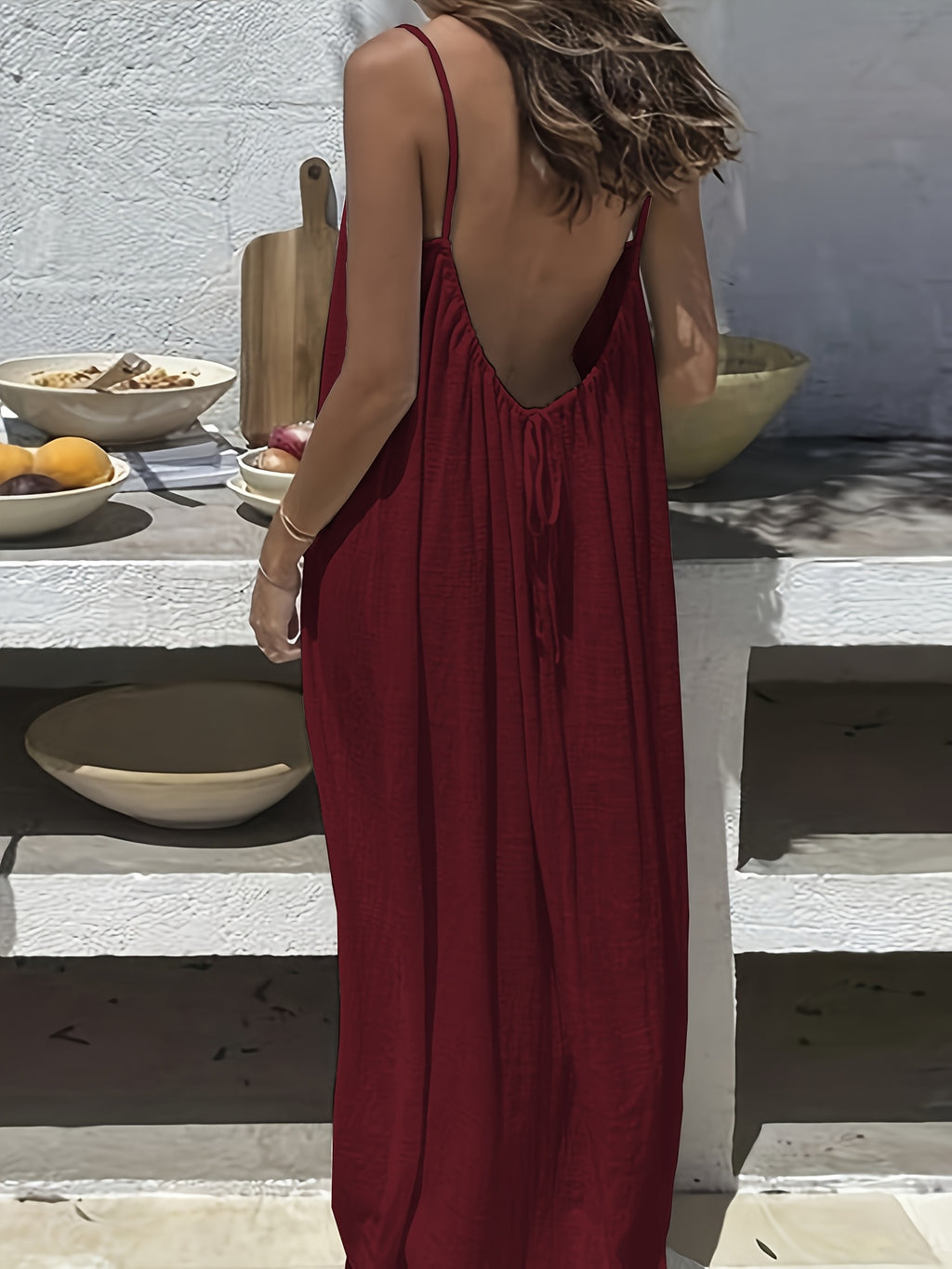 Marigold | Taupe Halter Maxi Dress
