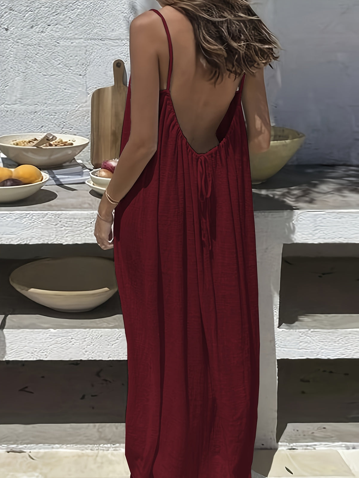 Marigold | Taupe Halter Maxi Dress