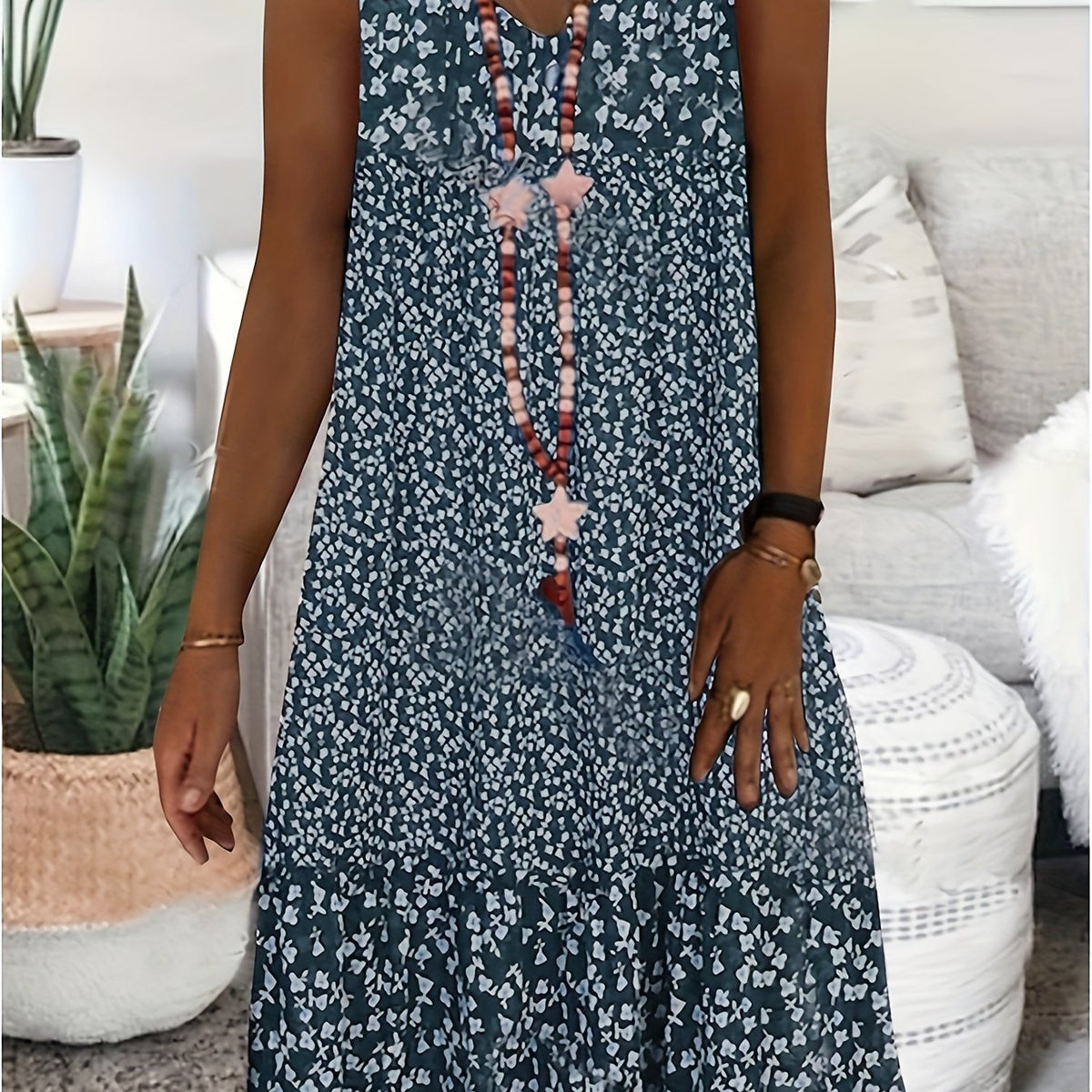 Fiona | Leopard Print Tiered Midi Dress