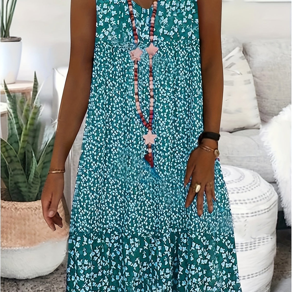 Fiona | Leopard Print Tiered Midi Dress