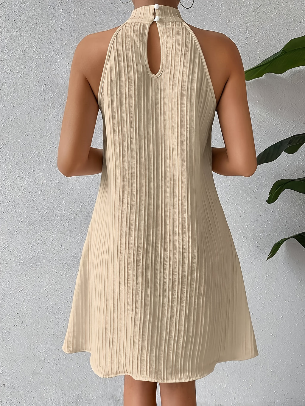 Rosamund | Sage Halter Mini Dress