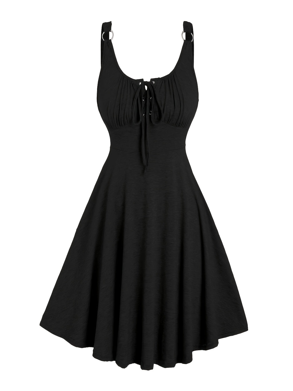 Josephine | Black Eyelet Mini Dress
